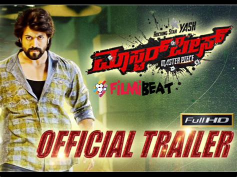 masterpiece official trailer review a complete show of yash filmibeat