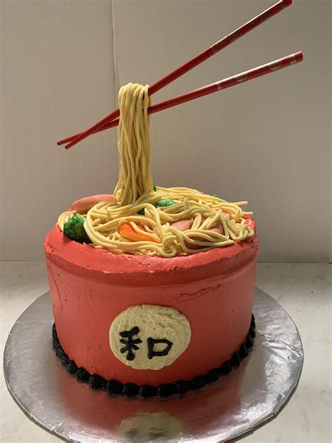 Gravity Defying Chinese Noodle Cake R Cakedecorating