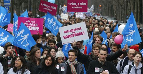 Gay Marriage Protest Converges On Eiffel Tower