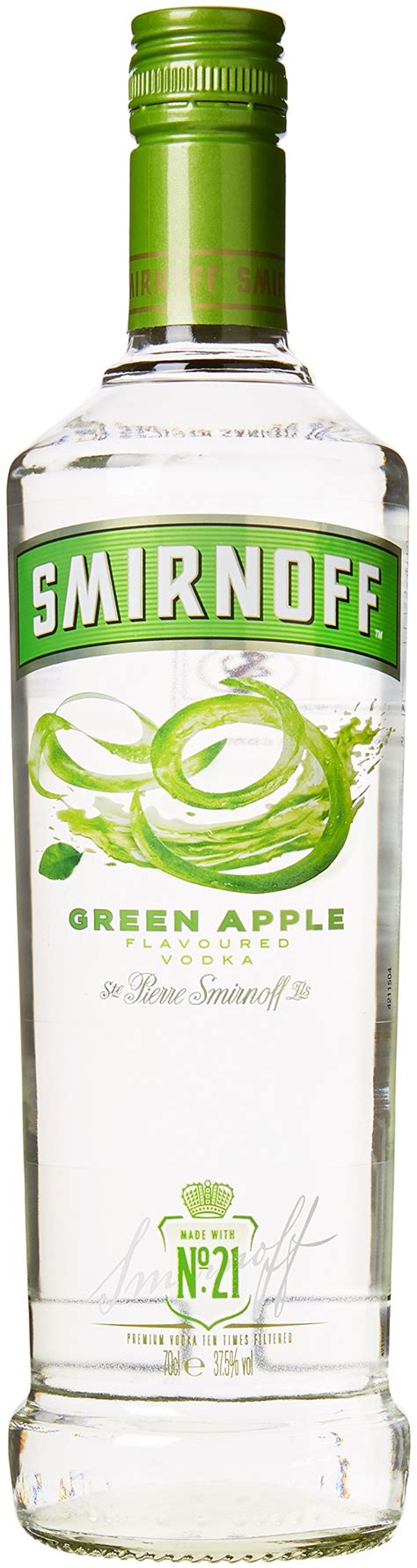 Buy Smirnoff Green Apple Flavoured Vodka 37 5 Vol 70cl Clean Taste Hints Of Sweet