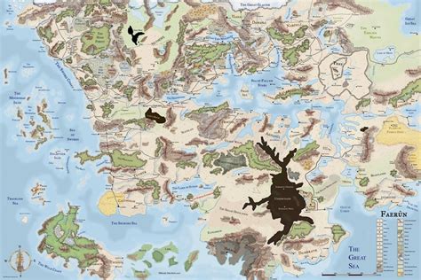 Dungeons And Dragons Forgotten Realms Map Photo Quality Etsy Dnd
