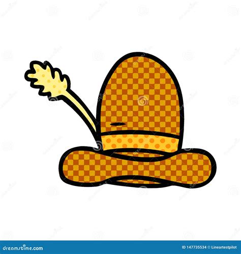 Cartoon Doodle Of A Farmers Hat Stock Vector Illustration Of Hand