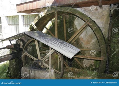 Paddle Wheel In Old Water Mill Editorial Stock Image Image Of