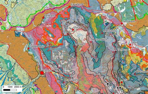 Sketch Map Of The Northern Alpi Apuane Modified From Conti Et Al