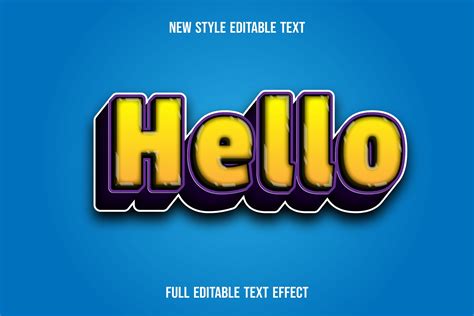 Hello Text Effect Graphic By 2kalehstudio2 · Creative Fabrica