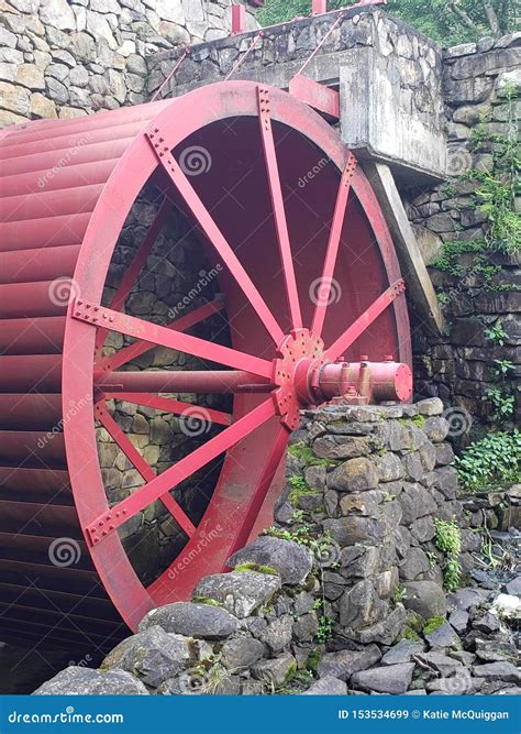 Grist Mill Pond Water Wheel Stock Image Image Of Water Mill 153534699