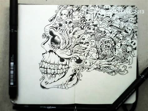 A doodle is a drawing made while a person's attention is otherwise occupied. Complicated Pen Sketches - XciteFun.net