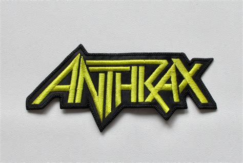 Anthrax Logo Yellow Embroidered Patch