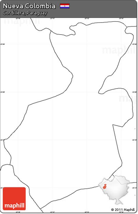 Free Blank Simple Map Of Nueva Colombia