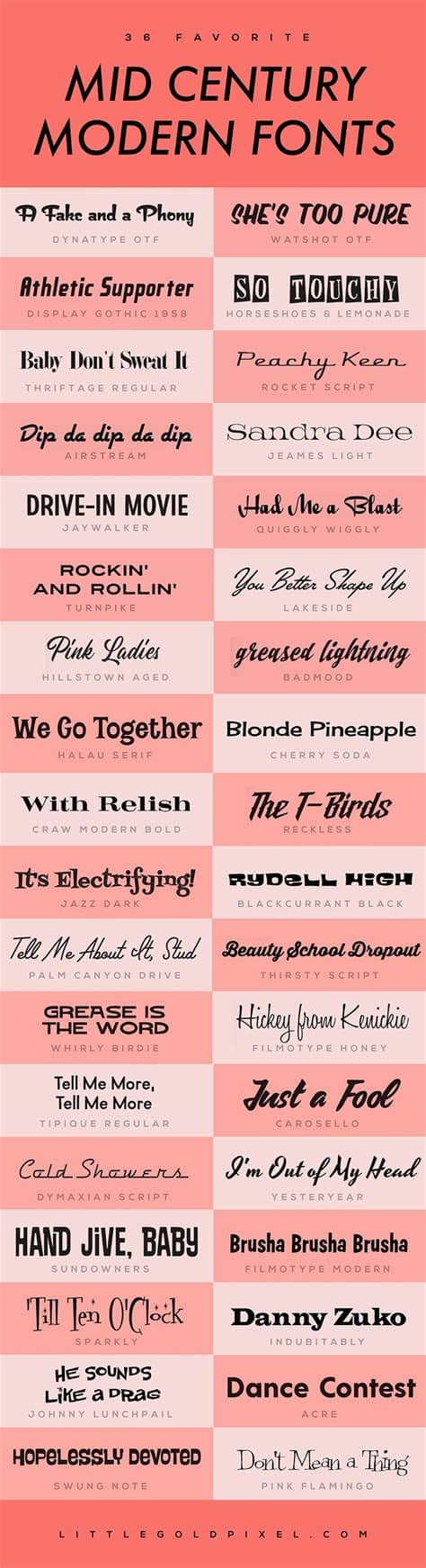 When it comes to functional modern typography, manrope is the real deal. Awesome Mid Century Modern Fonts • Retro Typography ...