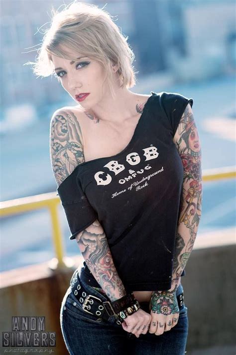 Alabama Deer Ink Model Pin Up Tattoos Punk Girl Redhead Girl Inked