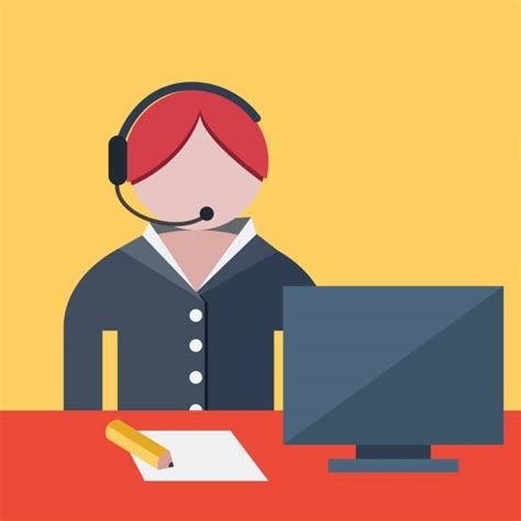 Royalty Free Call Center Agent Clip Art Vector Images
