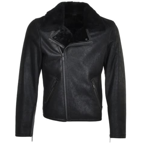 Mens Asymmetrical Zipper All Black Leather Jacket Vanquishe