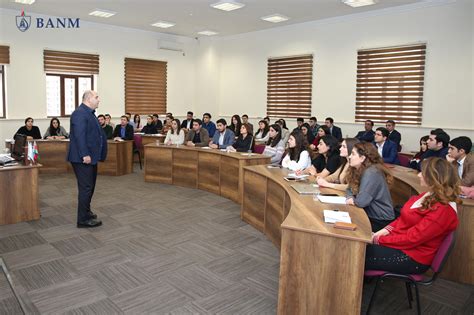 Emin Huseynov Holds Master Class At Baku Higher Oil School Photo