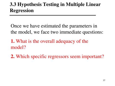 PPT Chapter 3 Multiple Linear Regression PowerPoint Presentation