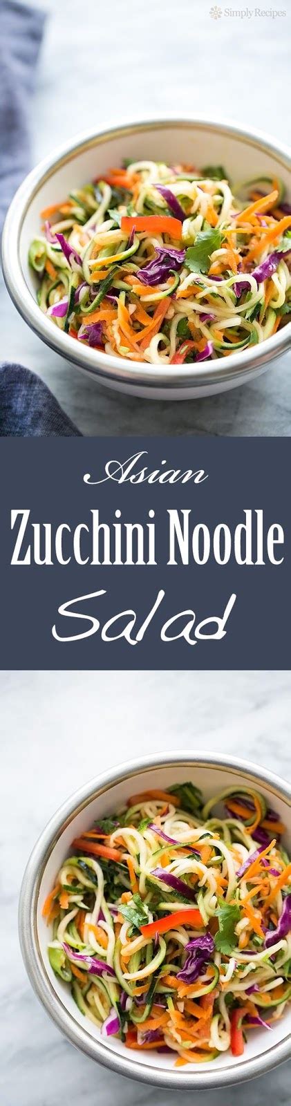 Asian Zucchini Noodle Salad Recipe Cucina De Yung