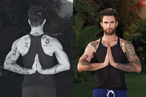"Om" my god: See Adam Levine's hot yoga poses