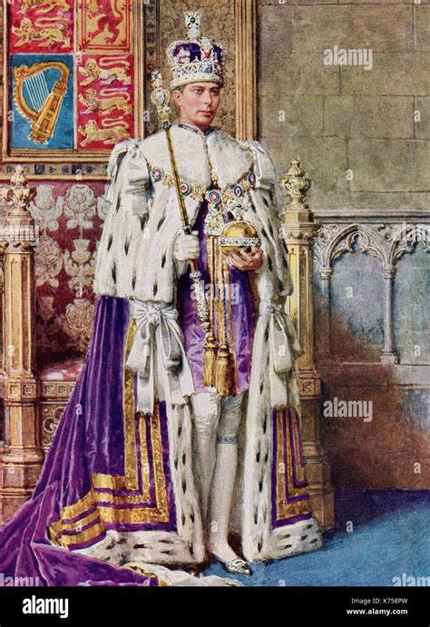 George Vi In Coronation Robes 1936 George Vi 1895 1952 King Of