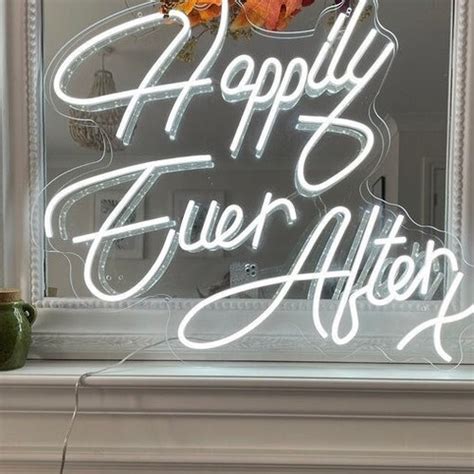 Happily Ever After Neon Sign Custom Wedding Neon Sign Etsy