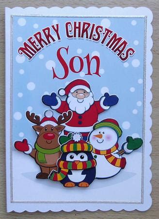 Inside this card comes not one wish, but two. Merry Christmas Son Santa & Friends - CUP584083_971 ...