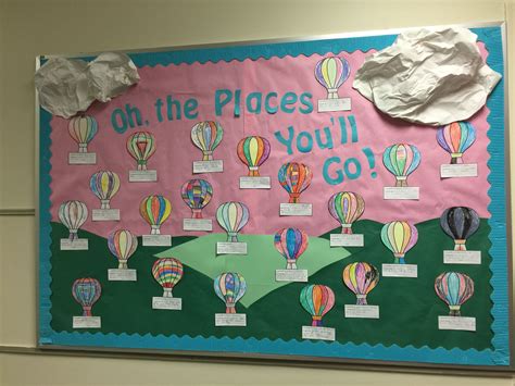 oh the places you ll go bulletin board dr seuss week is on the way preschool bulletin boards
