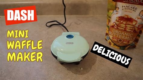 Dash Mini Waffle Maker 2020 Unboxing And How To Use Review Bought On Amazon Youtube