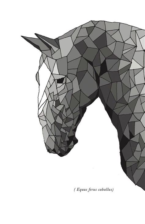 Pin By Sarahvirginia On Artful Horse Art Geometric Animals Horse