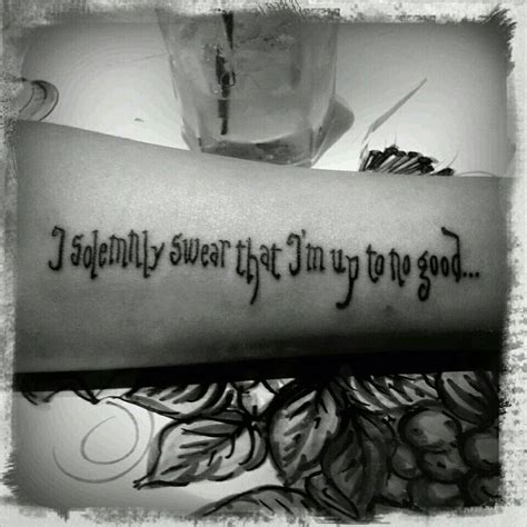 This is a harry potter fan page. I solemnly swear that im up to no good.. | tattoos | Pinterest