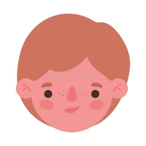 Isolated Boy Head Cartoon Vector Design Stock Vector Illustration Of