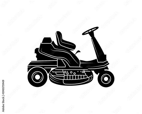 Riding Mower lawn Mower lawn Care Mower Care Cut file for silhouette Stock 벡터 Adobe Stock