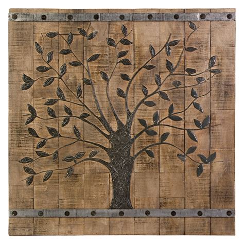 Imax Tree Of Life Wood Wall Panel 36w X 36h In Wall Art At Hayneedle