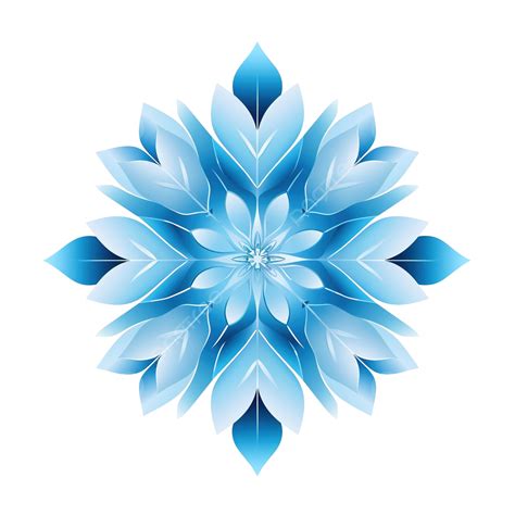Blue Snowflake Illustration Snowflake Snow Winter Png Transparent