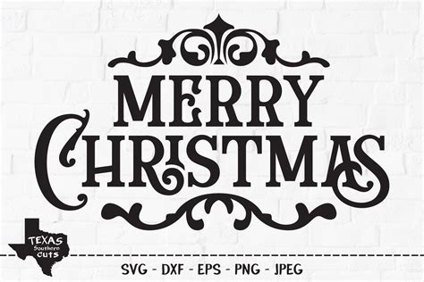 Merry Christmas Svg Cut File Christmas Shirt Design