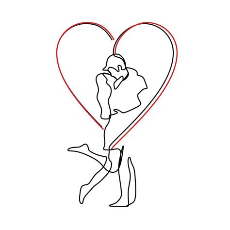 Couple In Love One Line Drawing In 2021 Metal Art Prints Digital