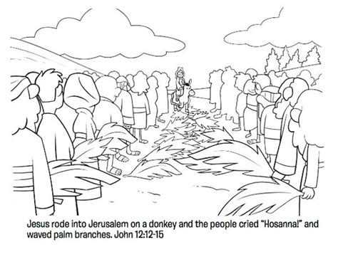 Jesus entering jerusalem on a donkey. Jerusalem Coloring Pages at GetColorings.com | Free ...