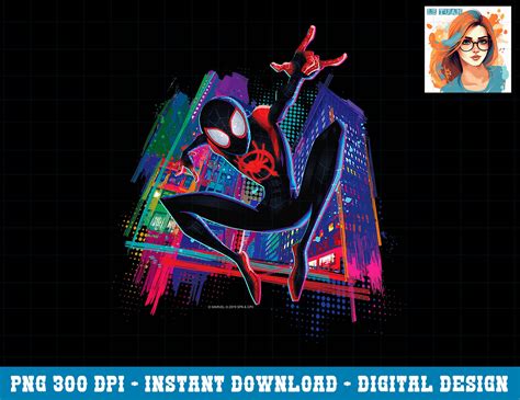 Marvel Spider Man Miles Morales Graffiti City Png Sublimati Inspire