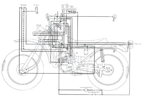 Schaltplan yamaha dt 50 m. Yamaha DT250 Enduro Motorcycle Wiring Schematics