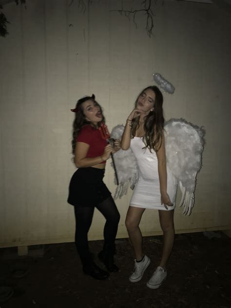 Angel And Devil Halloween Costumes Duo Halloween Costumes Cute Halloween Costumes Halloween