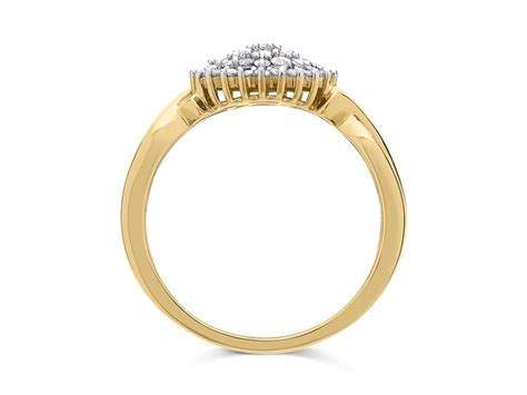 9ct Gold Diamond Cluster Ring 40pts D6075 Fhinds Jewellers