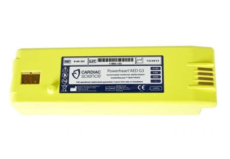 Cardiac Science Powerheart G3 Intellisense Lithium Yellow Aed Battery