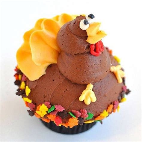 Happy Thanksgiving Turkey Cupcake Plus Catching Fire Cupcakes By Trophy