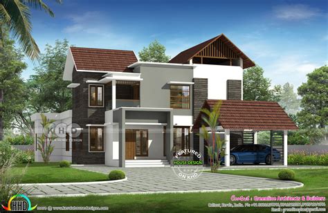 Contemporary Kerala Home Design 2611 Sq Ft Kerala House Design