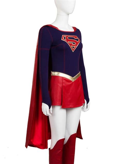 supergirl kara zor el halloween cosplay costume red short skirt magic wardrobes