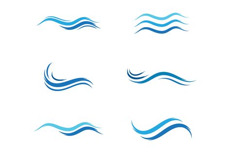 Water Wave Icon Vector Logo Graphic By Redgraphic · Creative Fabrica