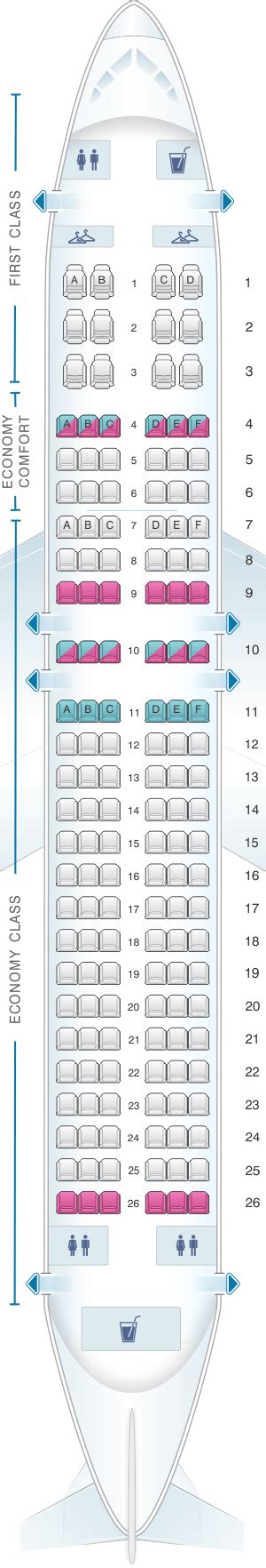 Delta A320 Seating Map