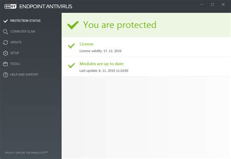 The User Interface Eset Endpoint Antivirus Eset Online Help