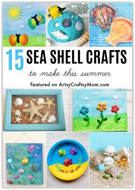 15 Beautiful And Spellbinding Sea Shell Crafts For Summer Time Fkakidstv