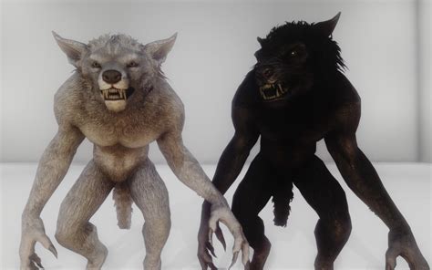 skyrim werewolf i wish there were different colored werewolves like grey white brown etc