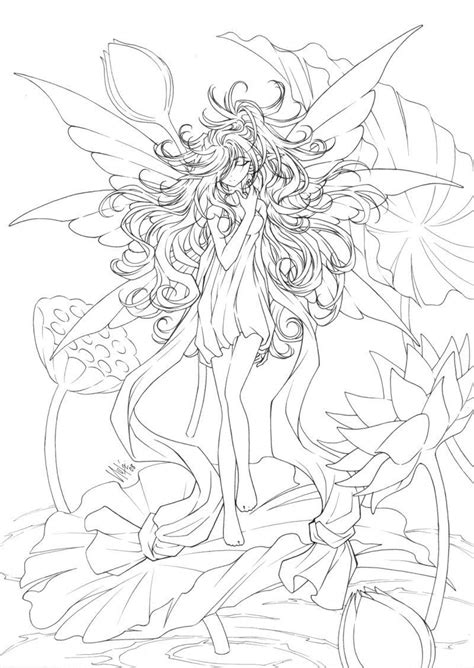 Coloring pages fairy tales bahamasecoforum com. Free Printables: Almost Anime Fairy Coloring Page | Fairy ...