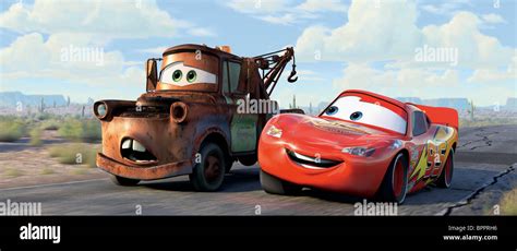 Mater The Tow Truck And Lightning Mcqueen Cars 2006 Stock Photo Royalty